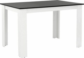 Masa KRAZ, negru/alb, PAL melaminat, 120x80x75 cm