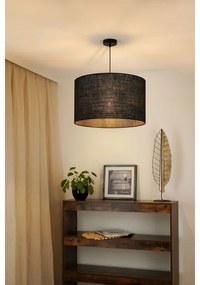 Brilagi - Lustr TUBES ROLLER 1xE27/15W/230V, pr. 50 cm, negru