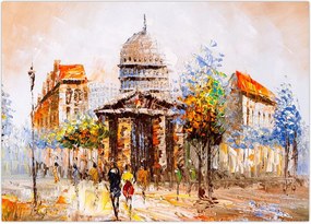 Tablou - Monument de oraș pictat (70x50 cm)