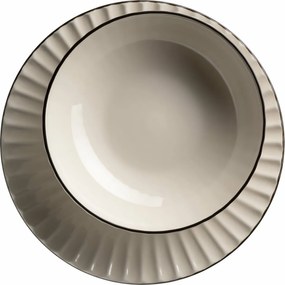 Set de 8 farfurii adânci și întinse Mäser OSITA – crem