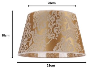 Duolla - Abajur CONE M E27 pr. 28 cm auriu pentru lampă de birou