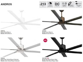 Ventilator XL cu telecomanda ANDROS maro