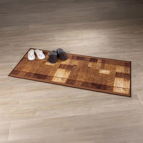 decoDoma Covor runner Patchwork maro 67 x 250 cm