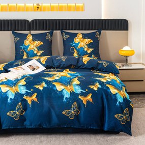 Lenjerie de pat din microfibra ROYAL BUTTERFLY albastru Dimensiune lenjerie de pat: 70 x 80 cm | 140 x 200 cm