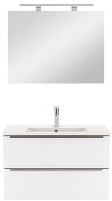 Mobilier complet de baie Vario Trim 80 alb-alb