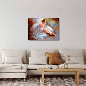 Tablou pe sticlă - Balerina (70x50 cm)