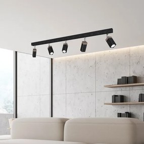 Spot SOLO 5xGU10/MR11/40W/230V negru