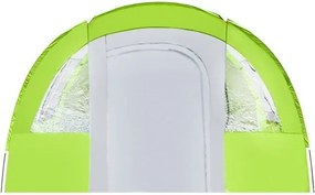 Cort verde iglu de camping pentru 6-8 persoane, cu un hol mare