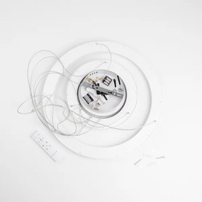 Brilagi - Pendul LED dimabil pe cablu FALCON SLIM LED/68W/230V Ø 50 cm alb + telecomandă