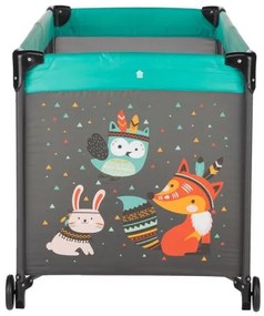 Pătuț pliabil KOOT-FOX turcoaz PETITE&MARS