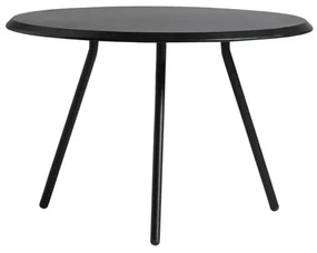 Măsuță de cafea "Soround", 14 variante - Woud Variantă: Ø 60 cm - stejar, negru | picioare negre (39,5 cm)