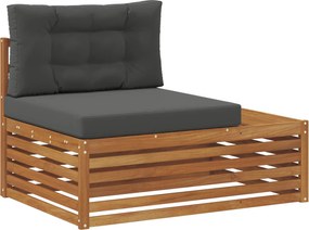 vidaXL Canapea de exterior cu braț final natural 115 x 83 x 73 cm