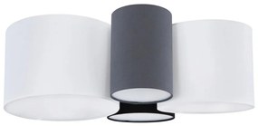 Globo 15586-4D - Plafonieră MAKKI 4xE27/15W/230V alb/gri/negru