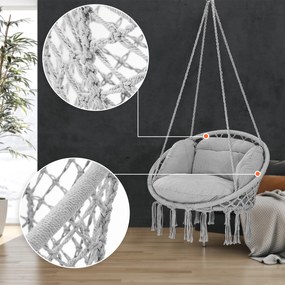 Deuba Scaun suspendat 80x60x140cm - gri