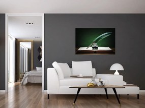 Tablou cu stilou sriind (90x60 cm)