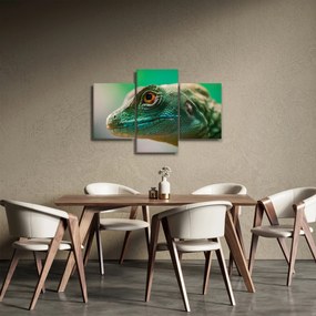 Tablou detailat cu o șopârlă (90x60 cm)