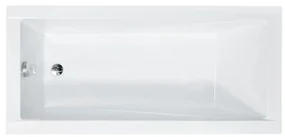Cada baie dreptunghiulara, acril, 170 x 70 cm, instalatie completa, Besco Modern 2