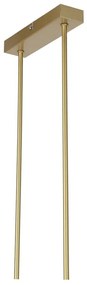 Lustră albă/aurie cu abajur din sticlă Kama – Candellux Lighting