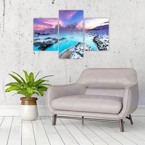 Tablou - Laguna albastră din Islanda (90x60 cm)