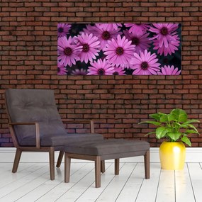 Tablou cu florile roz (120x50 cm)
