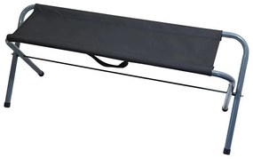 Bancă de mers cu cortul pliabilă negru/gri