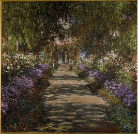 Monet, Claude - Reproducere Allee in the garden of Giverny, (40 x 40 cm)