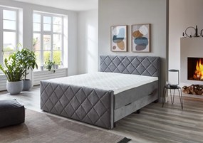 Pat continental BOXSPRING CHESTER BX2200 180x200 cm - gri