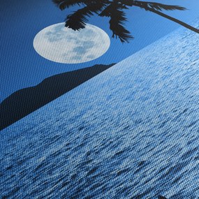 Tablou - Luna deasupra nivelului mării (120x50 cm)