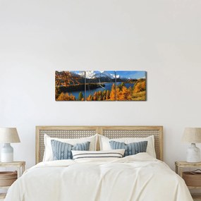 Tablou - Toamna în Alpi (cu ceas) (90x30 cm)