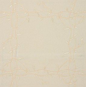 Husa de perna decorativa PETAL FRAME 40x40 cm, crem