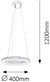 Rabalux 2565 - Candelabru LED reglabil GEORGINA LED/24W/230V alb