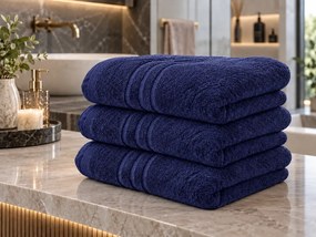 Prosop de corp Confort albastru Inchis 70 x 140 cm, 100% bumbac