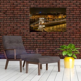 Tablou orașului nocturn (90x60 cm)