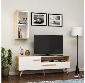 Mobilier living Sepada 2 (stejar zafir + alb) . 1095594