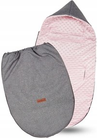 ShopJK SAC PENTRU CĂRUCIOR PRIMĂVARĂ/TOAMNĂ GRI - ROZ 017377