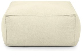 Fotoliu bean bag crem cu tapițerie din țesătură bouclé Mass – SLOWDOWN