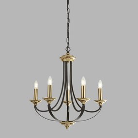 Lustra clasica suspendata design traditional Belfry 5L 1845-5BZ SRT
