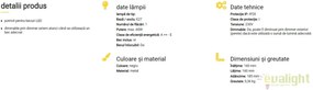 Aplica de perete design retro Vidia 90095/06 BL