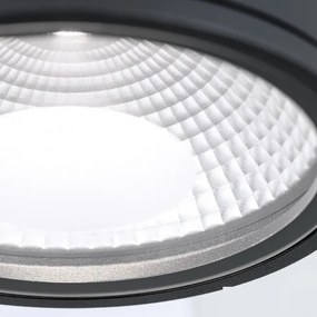 Spot LED aplicat cu protectie la umiditate IP65, SPUTNIK 14,5cm, negru
