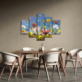 Tablou cu luncă înflorită (150x105 cm)