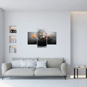 Tabloul cu bile portocalii (90x60 cm)