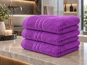 Prosop pentru corp Confort maxi, violet 100 x 180 cm, 100% bumbac