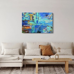 Tablou - pictură abstractă în ulei (90x60 cm)