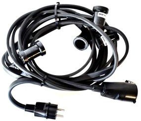 Șir decorativ exterior GIRLANDA 6,5 m 5xE27/15W/230V IP44
