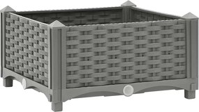 vidaXL Strat înălțat, 40x40x23 cm, polipropilenă