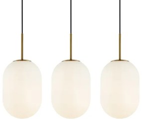 Lustră pe cablu ALIAS 3xE14/40W/230V auriu