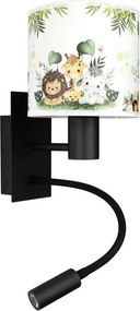 Brilagi - LED Flex. lampă BOBO 1xE27/25W/230V + LED/3W negru/alb/verde/junglă