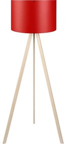 Lampă de podea AYD 1xE27/40W/230V roșie/bej