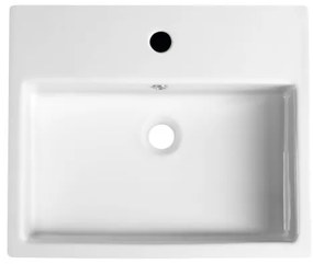 Isvea - Lavoar semi-încăstrat PURITY 50x42 cm ceramică/alb