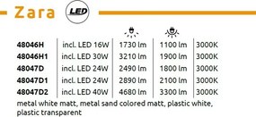 Plafoniera LED moderna ZARA D2